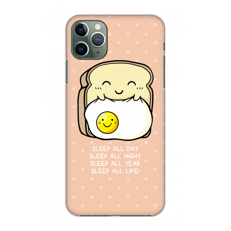 Sleep All Day: Volledig geprint iPhone 11 Pro Max Hoesje