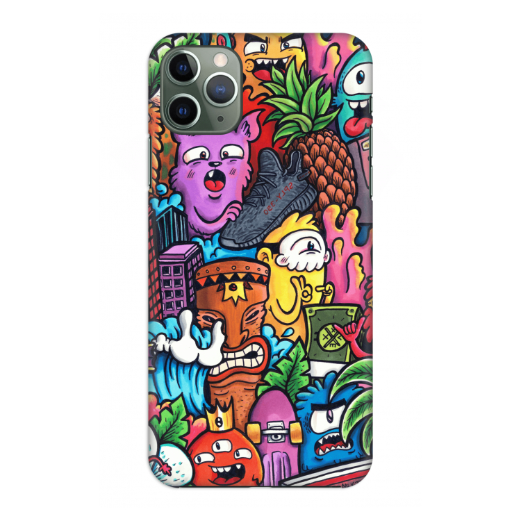 Vexx Mixtape: Volledig geprint iPhone 11 Pro Max Hoesje