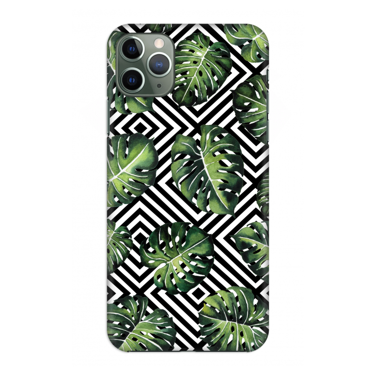 CaseCompany Geometrische jungle: Volledig geprint iPhone 11 Pro Max Hoesje
