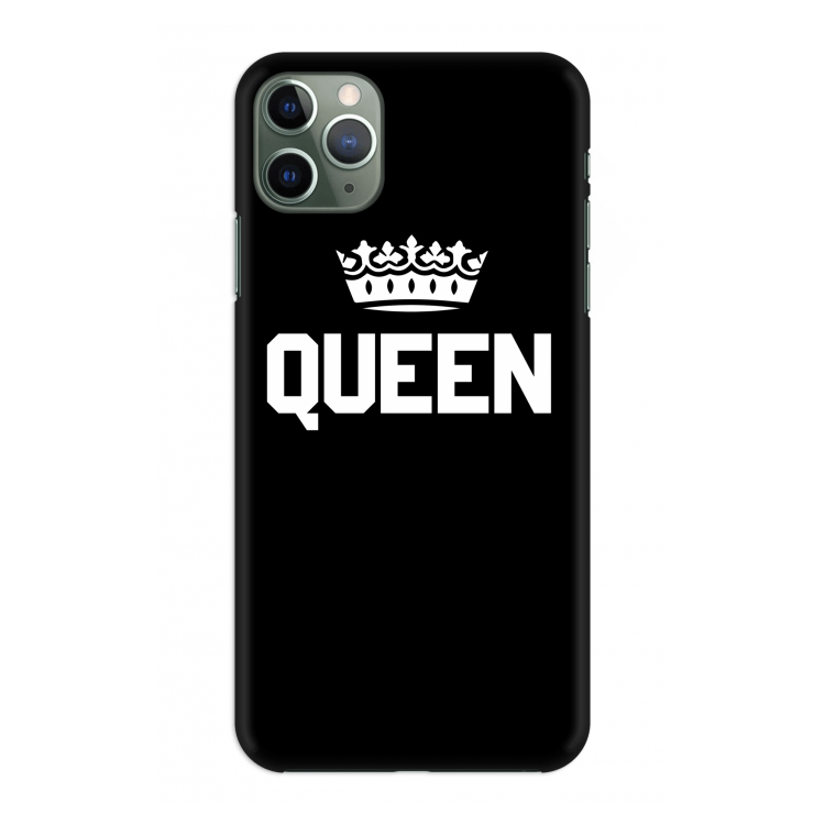 Queen zwart: Volledig geprint iPhone 11 Pro Max Hoesje