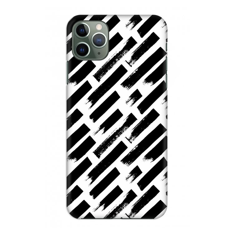 Zwarte vegen: Volledig geprint iPhone 11 Pro Max Hoesje