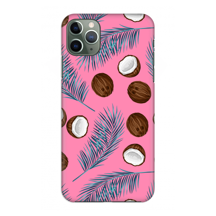 Kokosnoot roze: Volledig geprint iPhone 11 Pro Max Hoesje