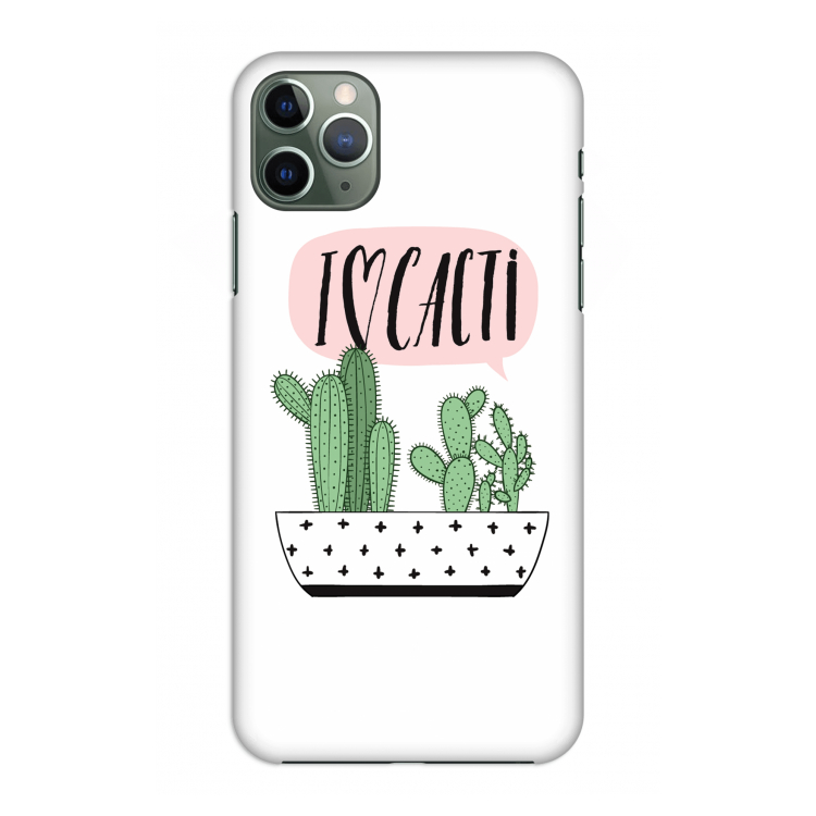 I love cacti: Volledig geprint iPhone 11 Pro Max Hoesje