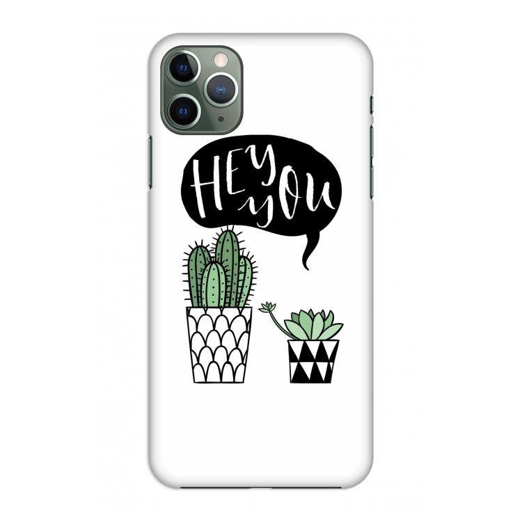 Hey you cactus: Volledig geprint iPhone 11 Pro Max Hoesje