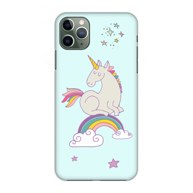 Regenboog eenhoorn: Volledig geprint iPhone 11 Pro Max Hoesje