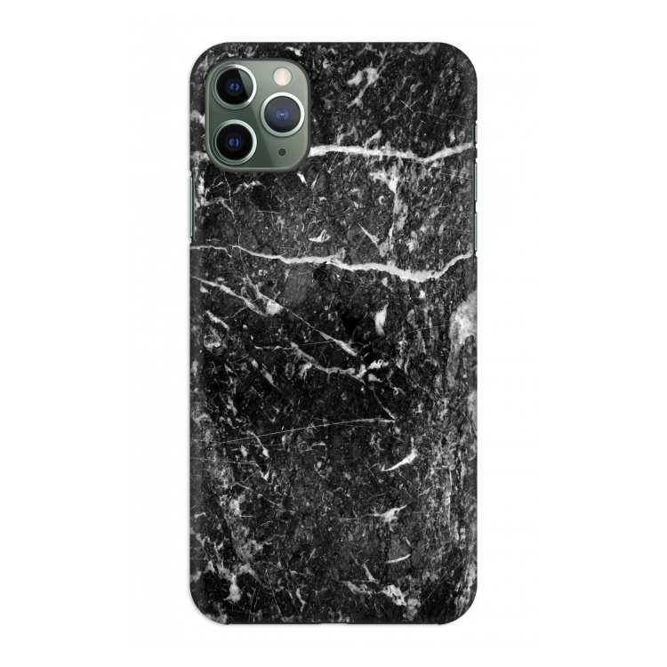 Zwart marmer: Volledig geprint iPhone 11 Pro Max Hoesje