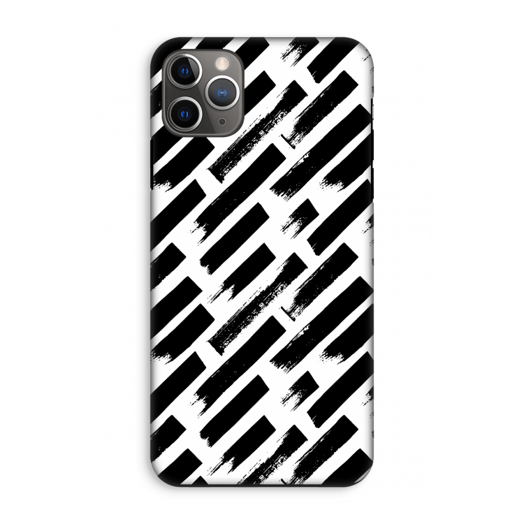 Zwarte vegen: iPhone 11 Pro Max Tough Case