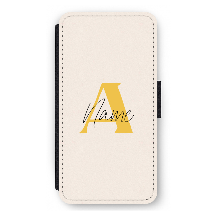Amber Script: iPhone 11 Pro Max Flip Hoesje