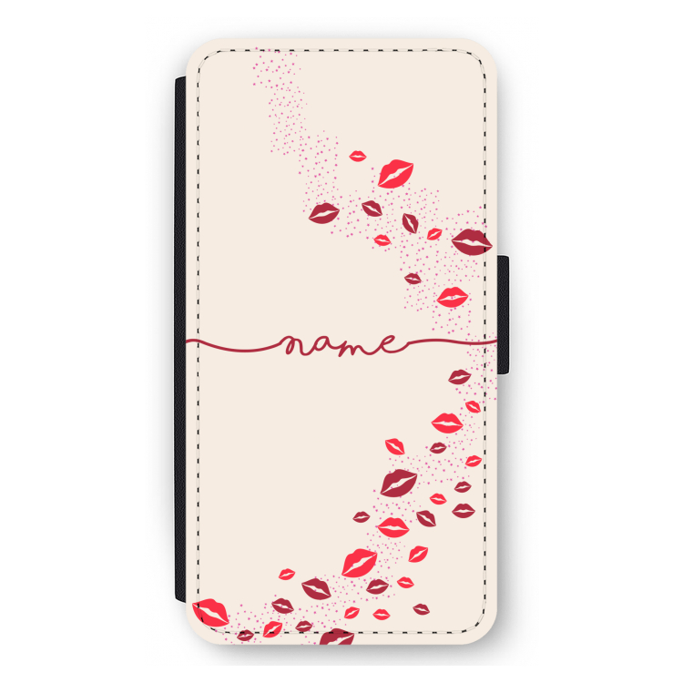 Kusjes: iPhone 11 Pro Max Flip Hoesje