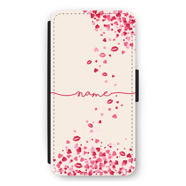 Hartjes en kusjes: iPhone 11 Pro Max Flip Hoesje