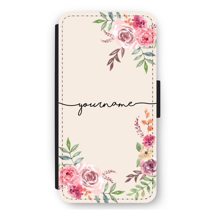 Rozen: iPhone 11 Pro Max Flip Hoesje
