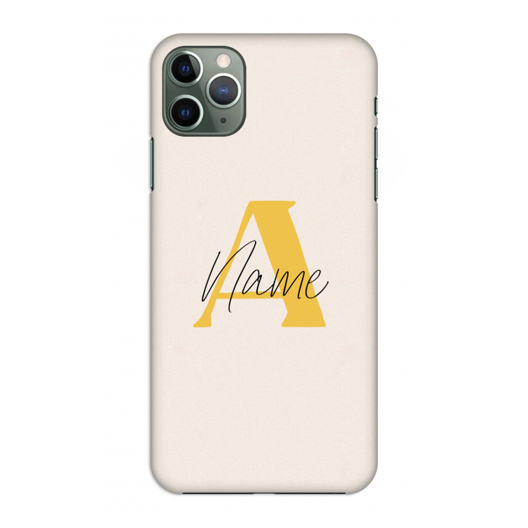 CaseCompany Amber Script: Volledig geprint iPhone 11 Pro Max Hoesje