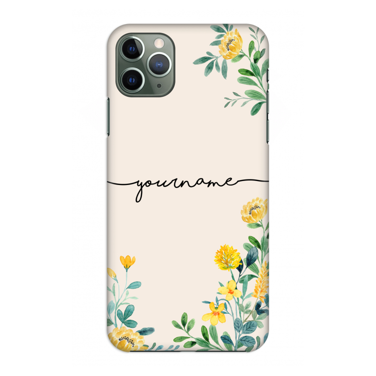 CaseCompany Gele bloemen: Volledig geprint iPhone 11 Pro Max Hoesje