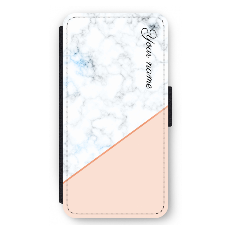 Marmer in stijl: iPhone 11 Pro Max Flip Hoesje