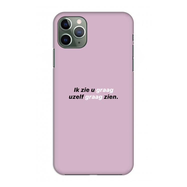 uzelf graag zien: Volledig geprint iPhone 11 Pro Max Hoesje