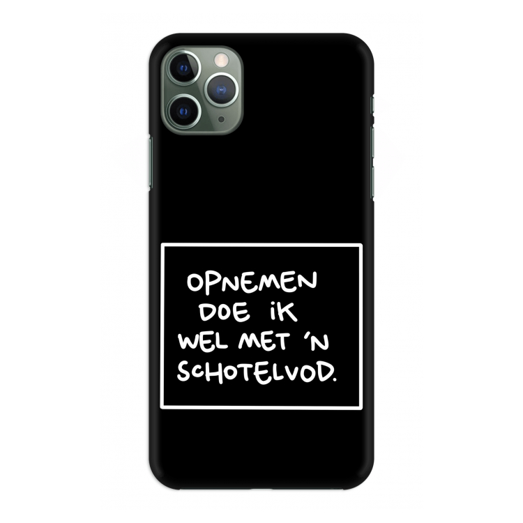 Schotelvod: Volledig geprint iPhone 11 Pro Max Hoesje