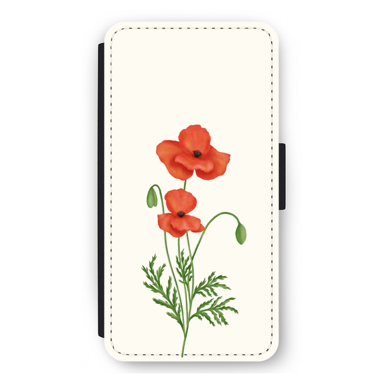 Red poppy: iPhone 11 Pro Max Flip Hoesje