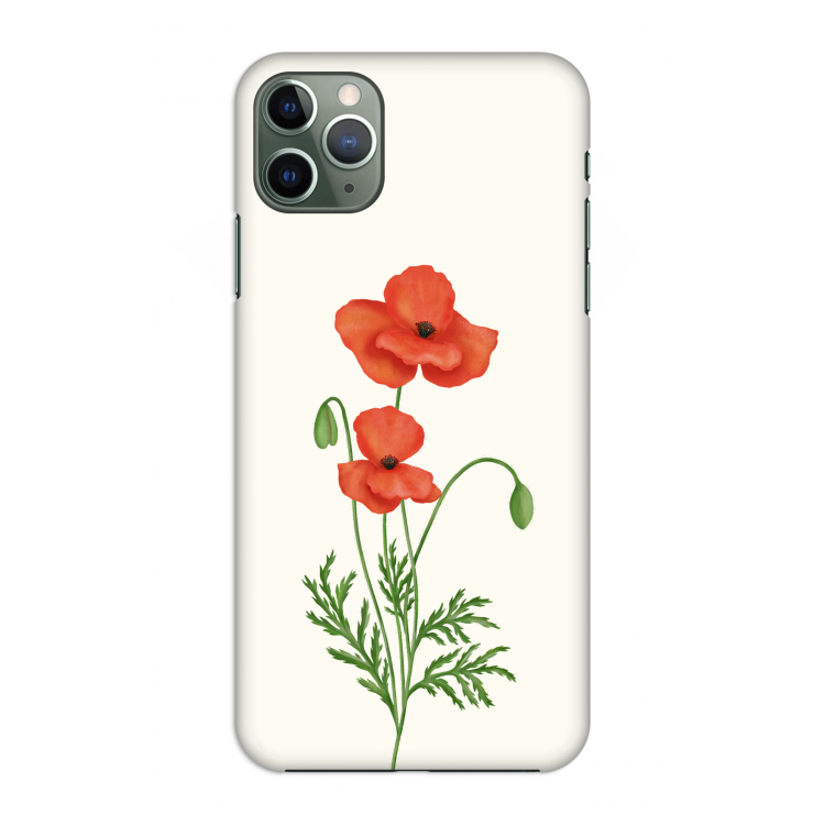 Red poppy: Volledig geprint iPhone 11 Pro Max Hoesje