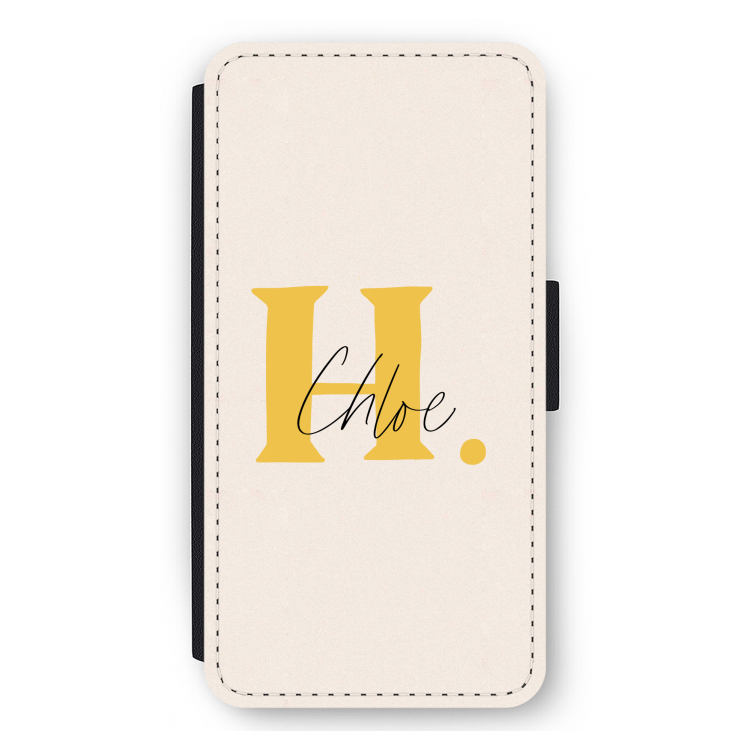 Amber Script: iPhone 11 Pro Max Flip Hoesje