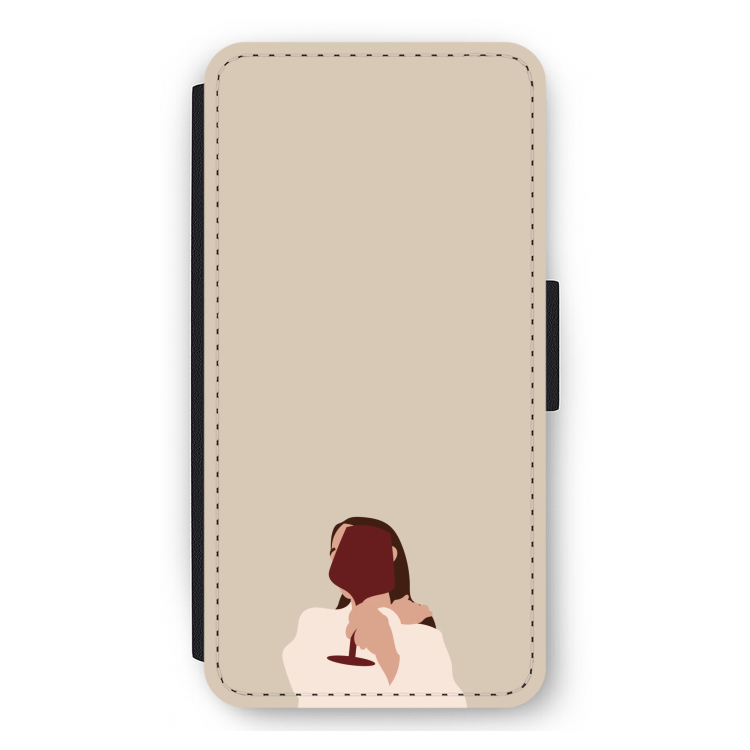 I drink wine: iPhone 11 Pro Max Flip Hoesje