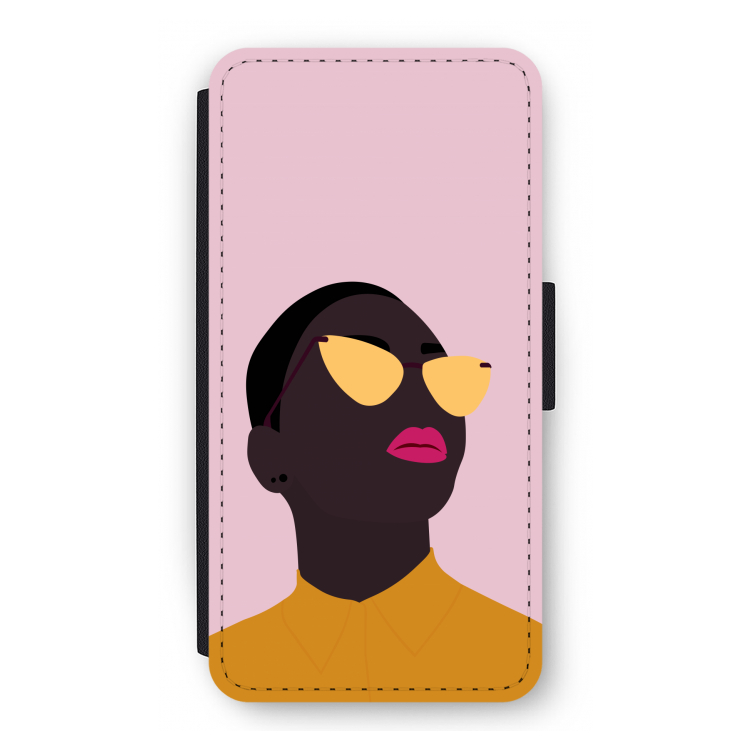 Yellow glasses: iPhone 12 Flip Hoesje