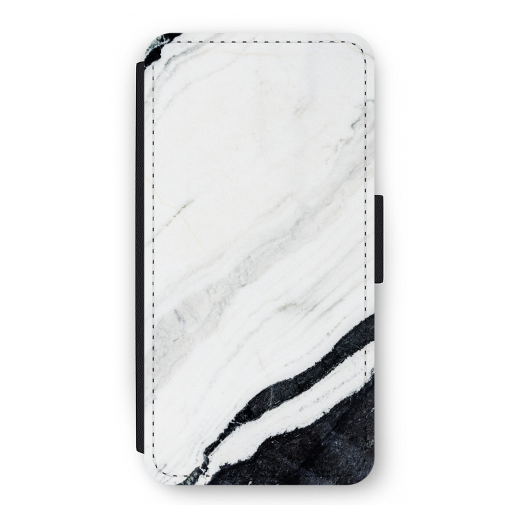Elegante marmer: iPhone 12 Flip Hoesje