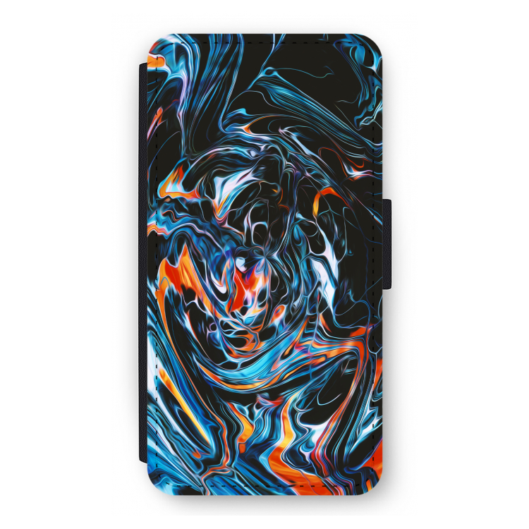 Black Unicorn: iPhone 12 Flip Hoesje