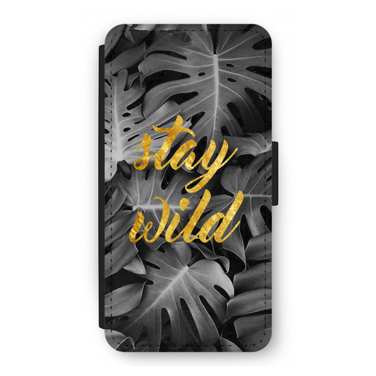 Stay wild: iPhone 12 Flip Hoesje