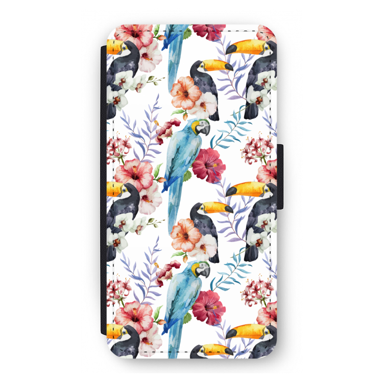 Bloemen tukan: iPhone 12 Flip Hoesje
