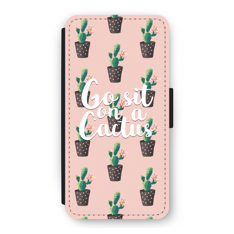Cactus quote: iPhone 12 Flip Hoesje