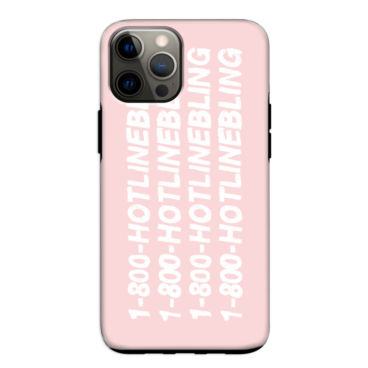Hotline bling pink: iPhone 12 Tough Case
