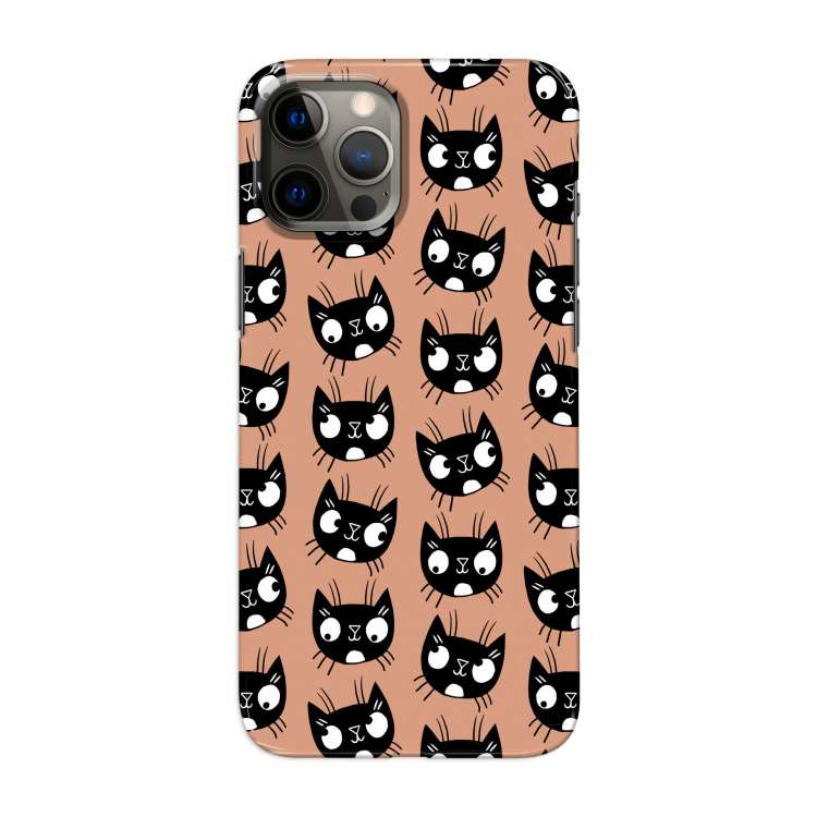 Kat: Volledig geprint iPhone 12 Hoesje