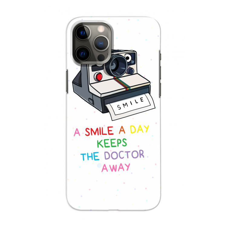 Smile: Volledig geprint iPhone 12 Hoesje