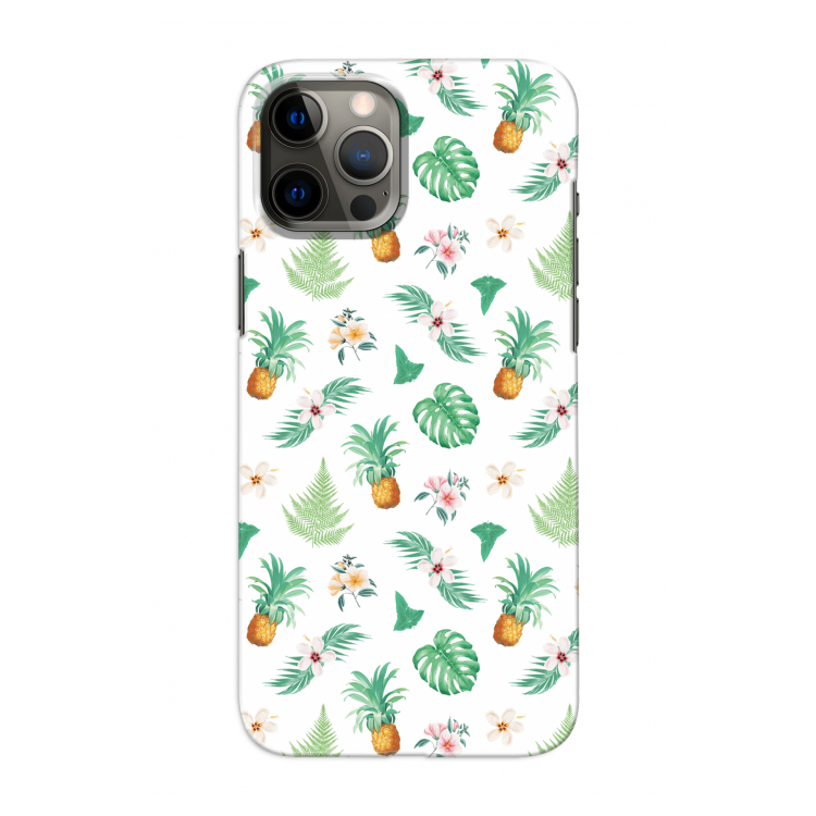 Ananas bladeren: Volledig geprint iPhone 12 Hoesje
