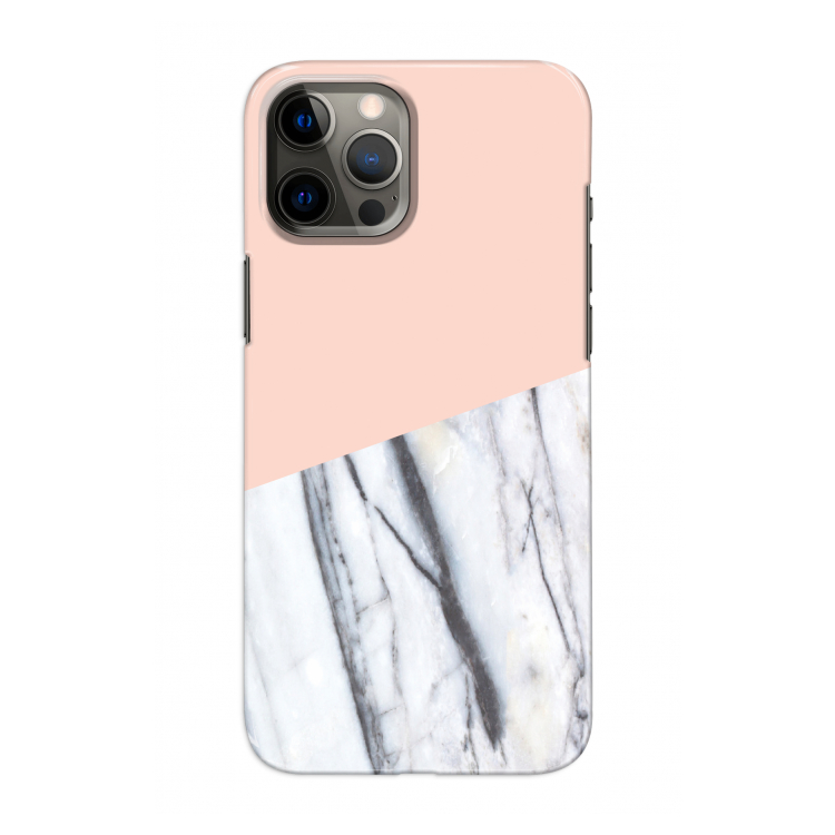 A touch of peach: Volledig geprint iPhone 12 Hoesje