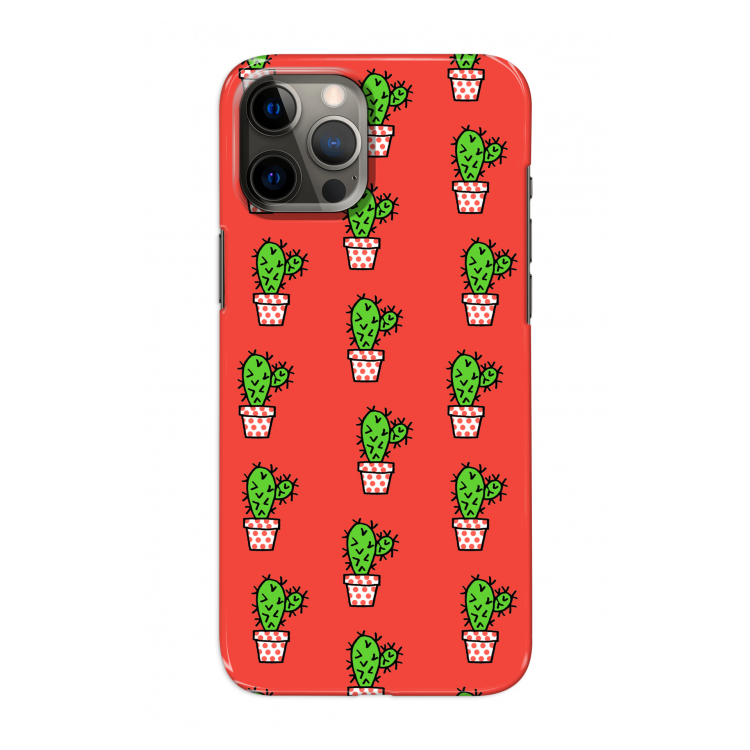 Mini cactus: Volledig geprint iPhone 12 Hoesje