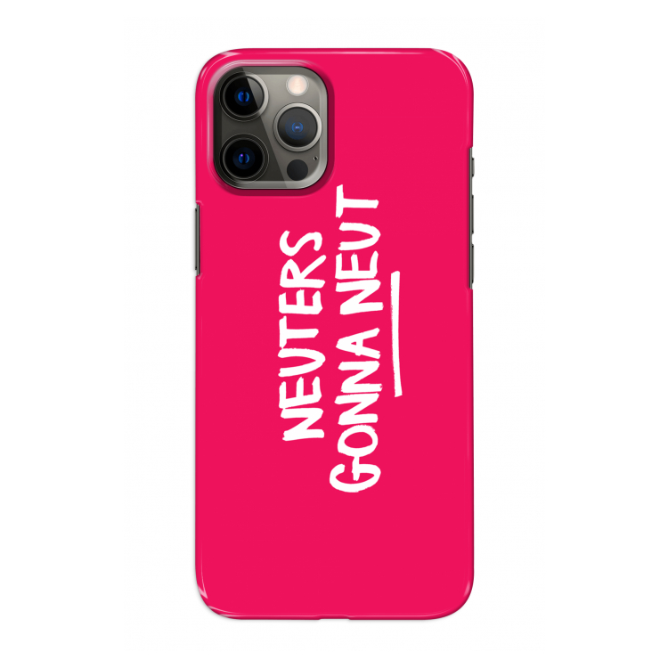 Neuters (roze): Volledig geprint iPhone 12 Hoesje