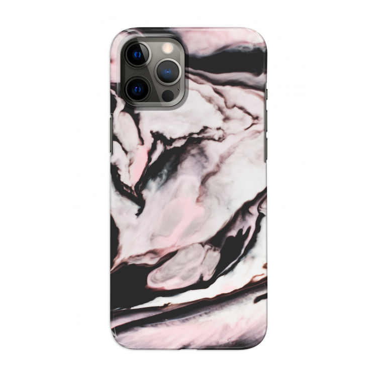 Roze stroom: Volledig geprint iPhone 12 Hoesje