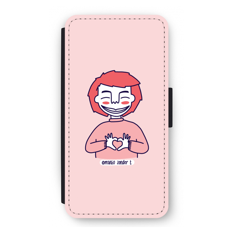 Hartje: iPhone 12 Flip Hoesje