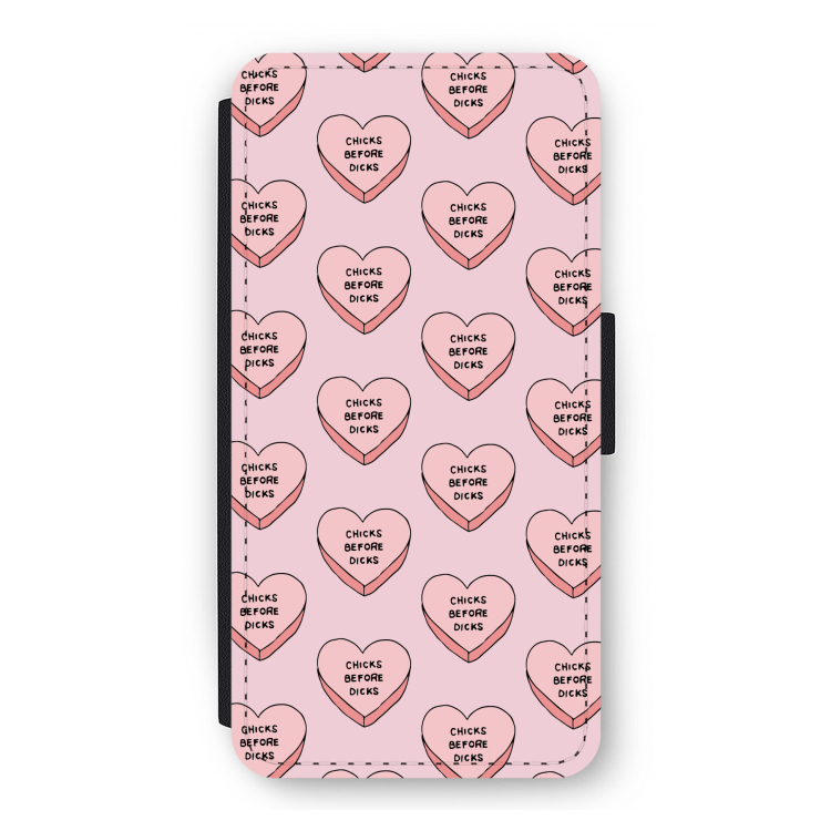 Chicks before dicks: iPhone 12 Flip Hoesje