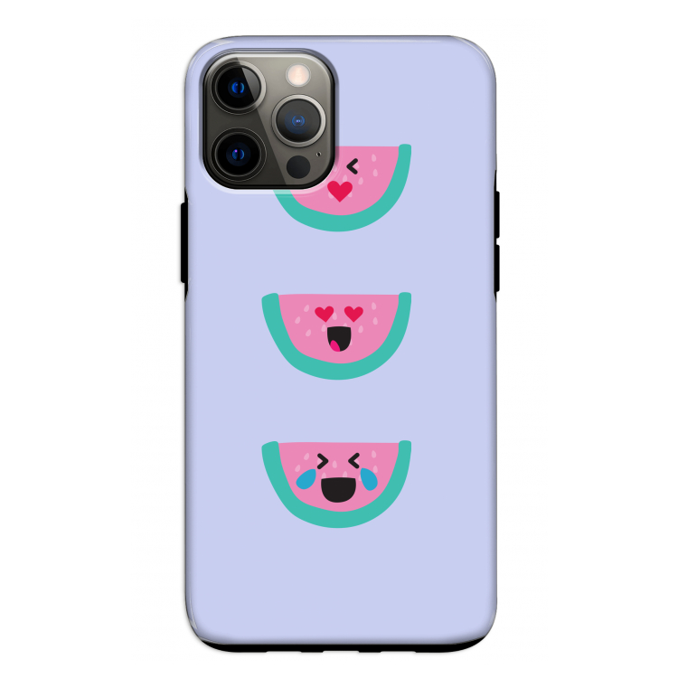 Smiley watermeloen: iPhone 12 Tough Case
