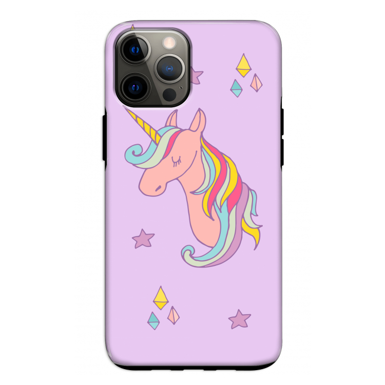 Roze eenhoorn: iPhone 12 Tough Case