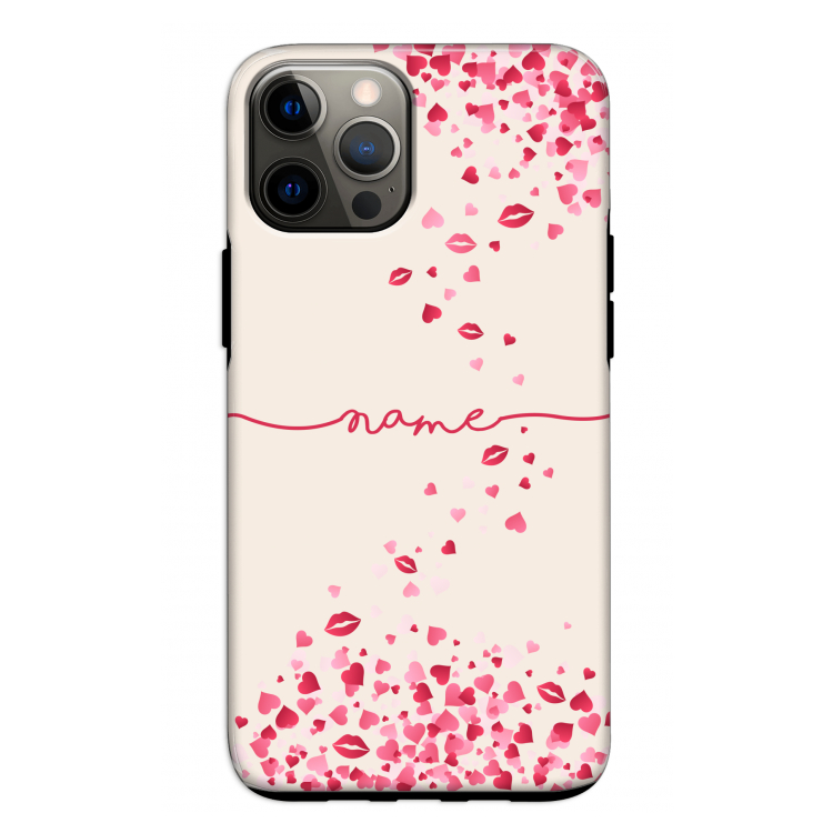 Hartjes en kusjes: iPhone 12 Tough Case