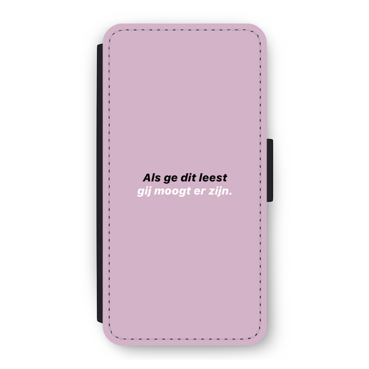 gij moogt er zijn: iPhone 12 Flip Hoesje