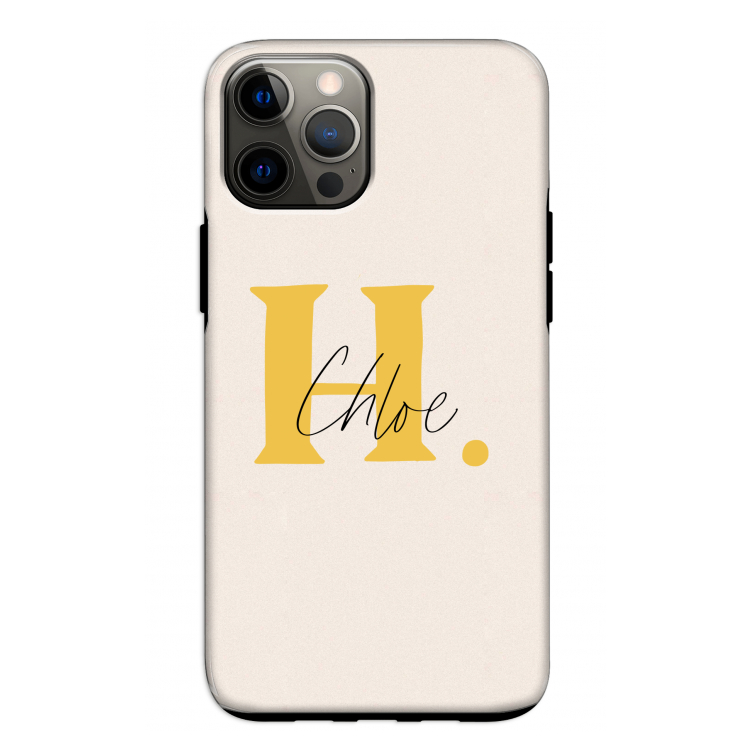 Amber Script: iPhone 12 Tough Case