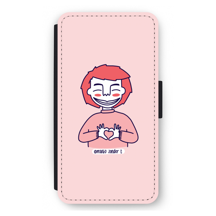 Hartje: iPhone 12 mini Flip Hoesje