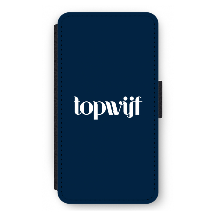 Topwijf Navy: iPhone 12 mini Flip Hoesje