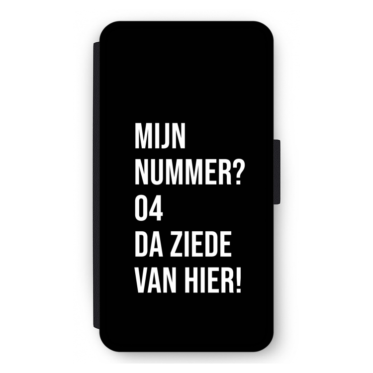 Da ziede van hier - Zwart: iPhone 12 mini Flip Hoesje