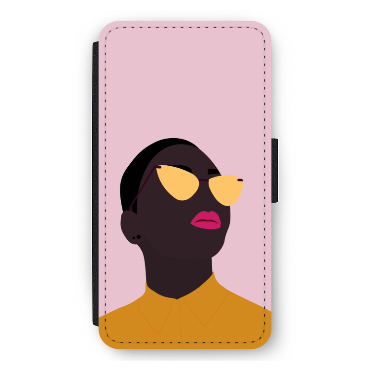 Yellow glasses: iPhone 12 mini Flip Hoesje