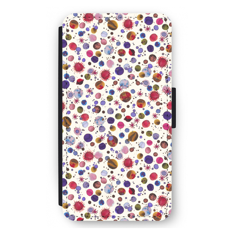 Planets Space: iPhone 12 mini Flip Hoesje
